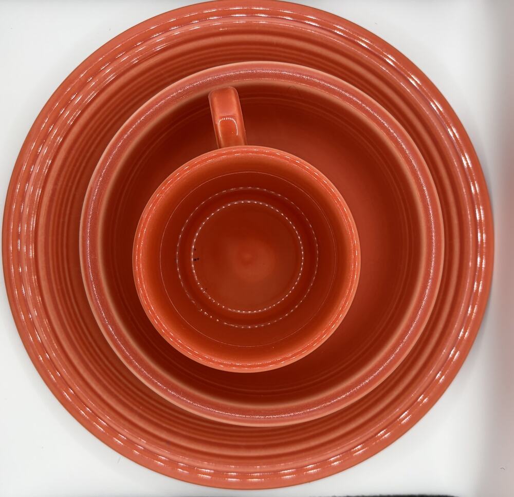 Fiestaware Poppy Place Setting EUC